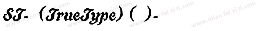 ST-常规(TrueType) (西方)字体转换